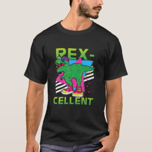 Camiseta Rex-Cellent Retro Rex Dinosaur Funny Excelente Gam