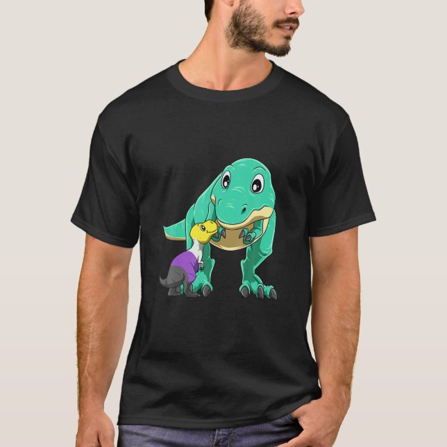 Camiseta Rex cutáneo no binario mamá (Anverso)