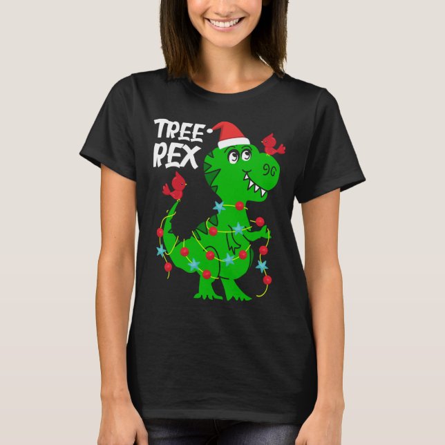Camiseta Rex de árbol. Divertido regalo de dinosaurios Navi (Anverso)