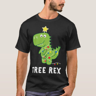 Camiseta Rex de árbol. Paja, Navidades de dinosaurios diver