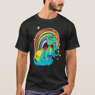 Camiseta Rex de dinosaurios LGBTQ con traje de Dino