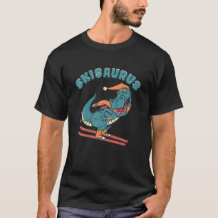 Camiseta Rex De Esquí De Dinosaurio Saurus Con Gorra Y Scar