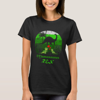 Camiseta Rex de Mamasauro Cute Dos niños Madres de Dinosaur