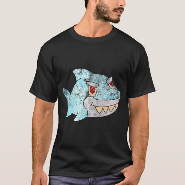 Camiseta Rex el tiburón grunge genial (Anverso)