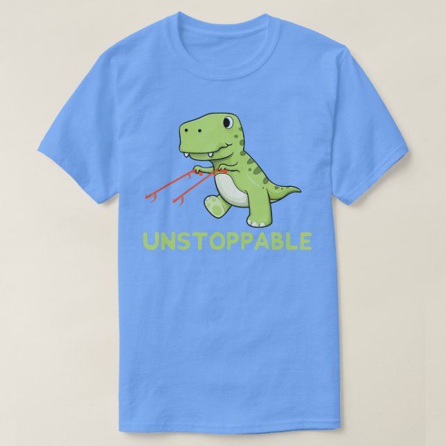 Camiseta Rex Imparable Con Un Pun De Brazos Largos (Diseño del anverso)