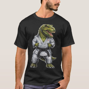 Camiseta Rex Martial Arts Dinosaur Karate Jiu-jitsu Ninja