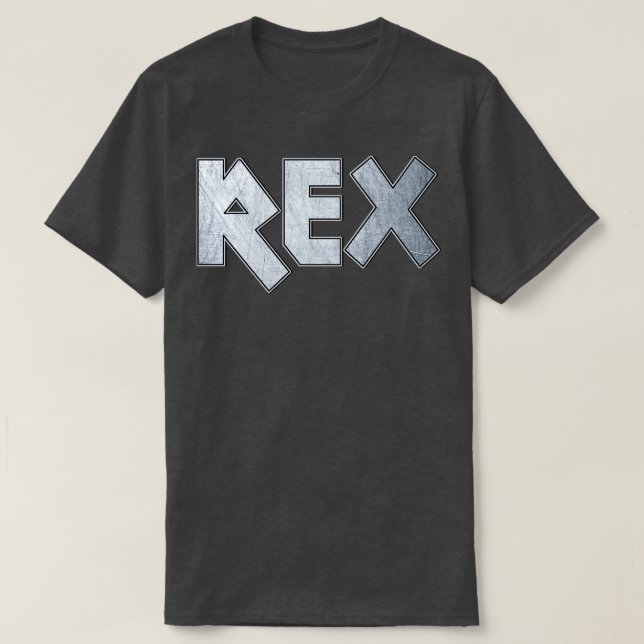Camiseta Rex metalizado fuerte (Diseño del anverso)