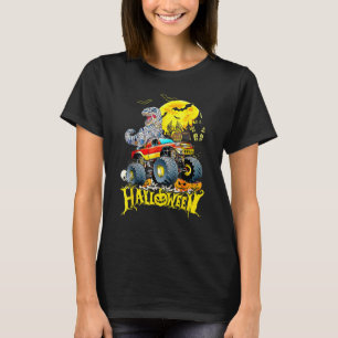 Camiseta Rex Saurus Riding Monster Truck Happy Halloween