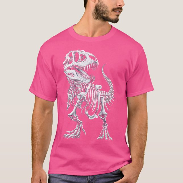 Camiseta Rex Skeleton Dinosaur Bones Paleo Fossil Dinosauri (Anverso)