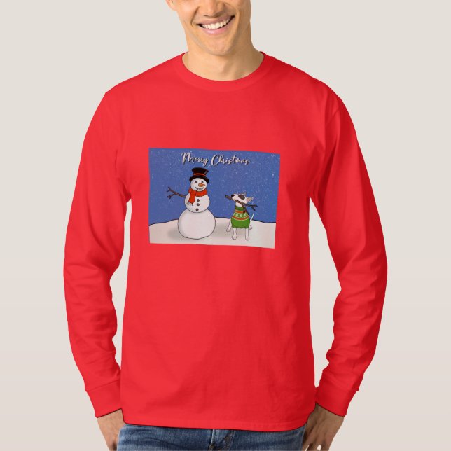 Camiseta Rex The TV Terrier Navidades Long Sleeve Tee (Anverso)