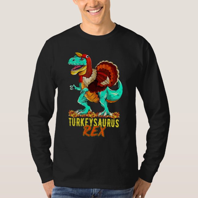 Camiseta Rex Turkeysaurus Rex Dino Turkey Toddler Boys Than (Anverso)