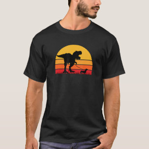 Camiseta Rex Walking Dachshund Doxie Weiner Dog Trex Rex Di