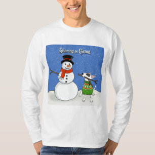 Camiseta Rex y Snowman Sharing es caritativa