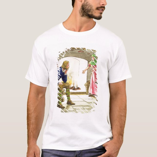 Camiseta Rey Alfred (849-99) que quema las tortas, del 'pío (Anverso)