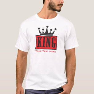 Camiseta Rey – Arte Gráfico de Corona Minimalista