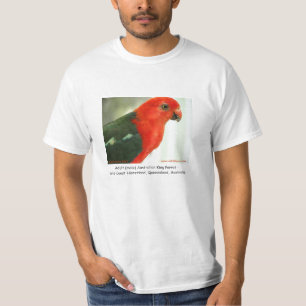 Camiseta Rey australiano (de sexo masculino) adulto Parrot