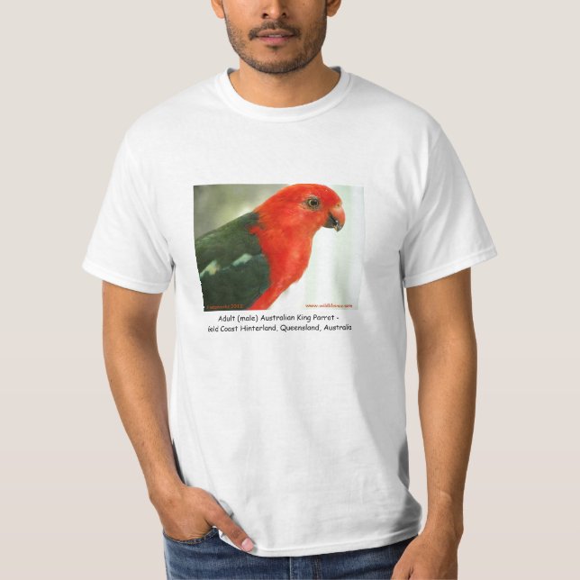 Camiseta Rey australiano (de sexo masculino) adulto Parrot (Anverso)