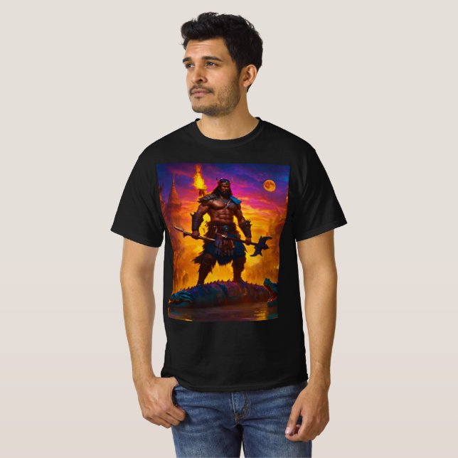 Camiseta Rey bárbaro (Anverso completo)