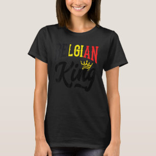 Camiseta Rey Belga Bélgica Belga Bandera de Bélgica