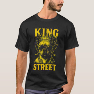 Camiseta Rey Bulldog Francés Corona Realeza Corona