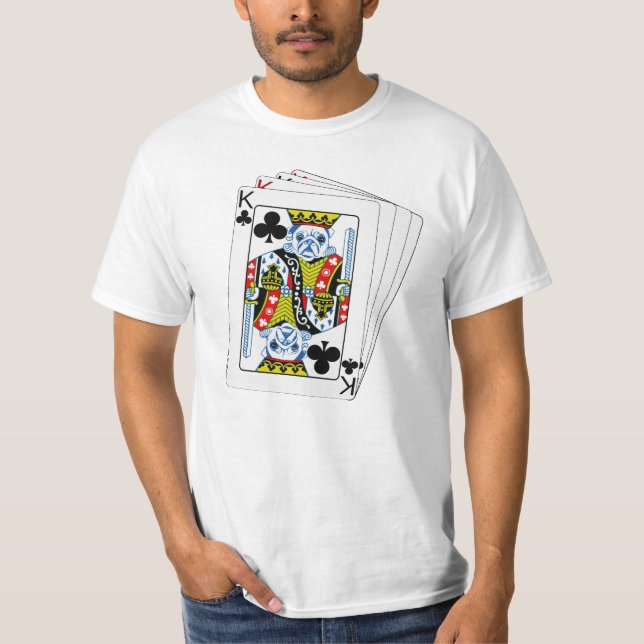 Camiseta Rey Cards con las caras del barro amasado (Anverso)