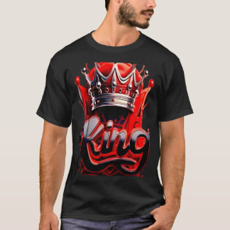 Camiseta Rey Carmesí Corona de Plata - Edición Urban Street