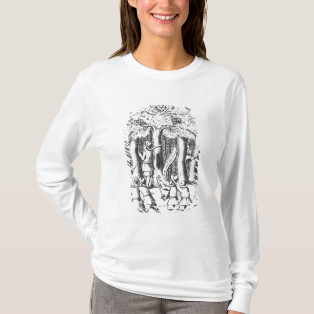 Camiseta Rey Charles II que oculta en un roble (Anverso)