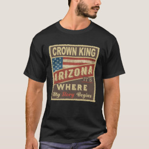 Camiseta REY CORONADO, AZ Es donde comienza mi historia