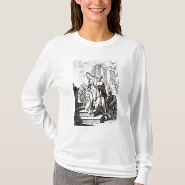 Camiseta Rey David Playing el Lyre (Anverso)