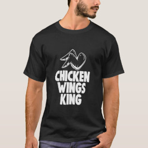 Camiseta Rey de Alas de Pollo Tee Amantes Divertidos de Pol