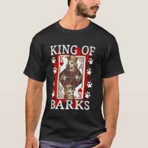 Camiseta Rey de Barks corazones Poker Golden Retriever