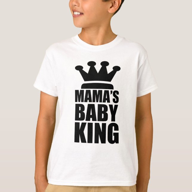 Camiseta Rey de bebé de las mamás (Anverso)