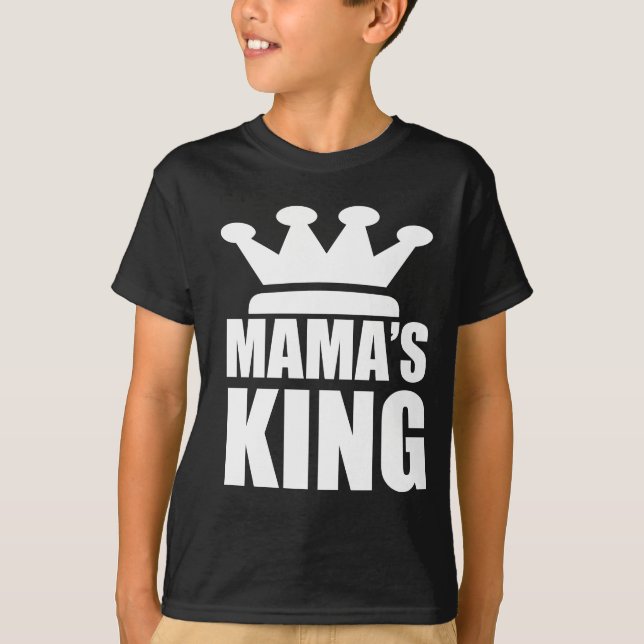 Camiseta Rey de bebé de las mamás (Anverso)