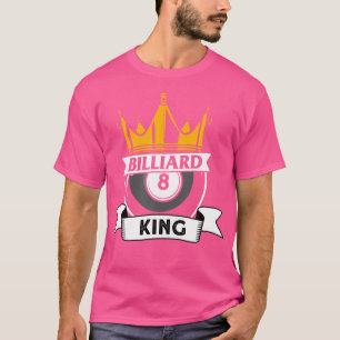 Camiseta Rey de Billar Pool Snooker Billar