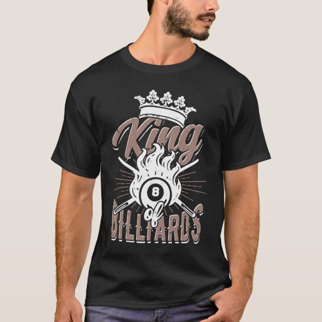Camiseta Rey de billares u2013 Billiard, hobby Snooker (Anverso)