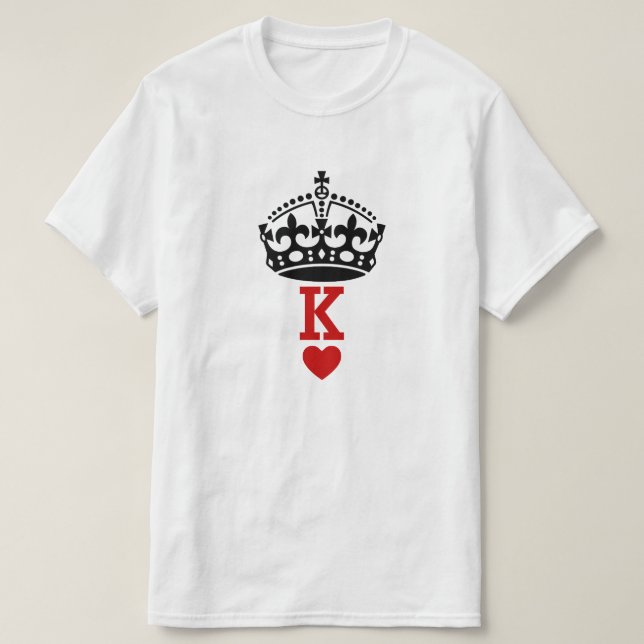 Camiseta Rey de corazones (Diseño del anverso)