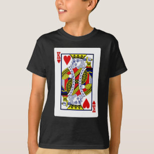 Camiseta Rey de Corazones de la tradicional baraja de carta