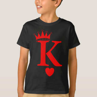 Camiseta Rey de Corazones, Reina de Corazones jugando carta