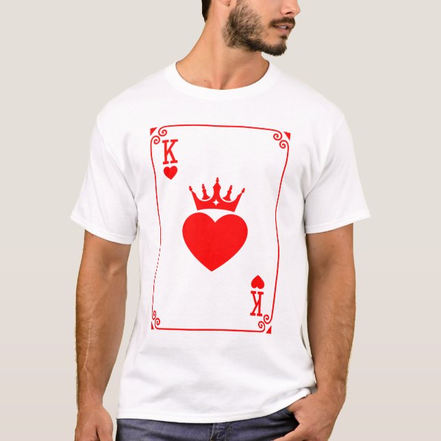 Camiseta Rey de Corazones Reina Pareja de Halloween (Anverso)