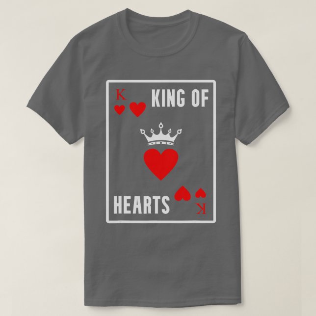 Camiseta Rey de Corazones Texas Holdem Poker - 1 (Diseño del anverso)