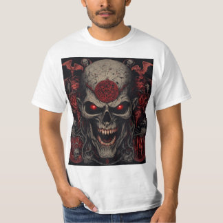 Camiseta Rey de cráneos infernal – Arte de cráneo de demoni