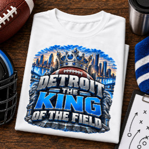Camiseta Rey de Detroit en el Campo León Fanático de Fútbol