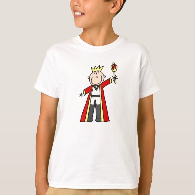 Camiseta Rey de figuras de palitos (Anverso)