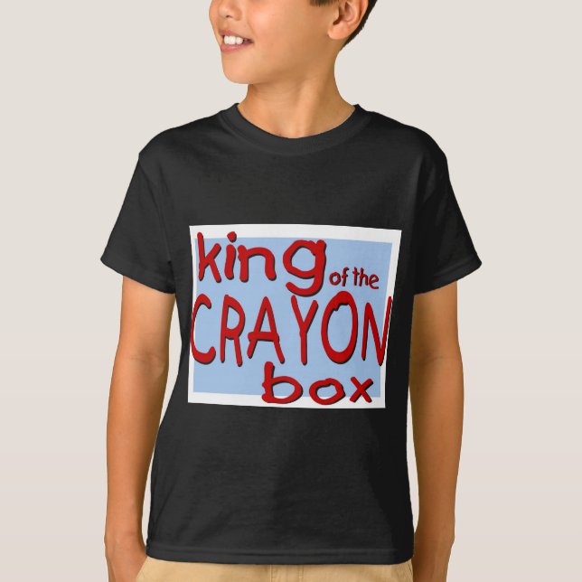 Camiseta Rey de la caja del creyón (Anverso)
