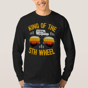 Camiseta Rey De La Caravana De Quinta Rueda Acampada