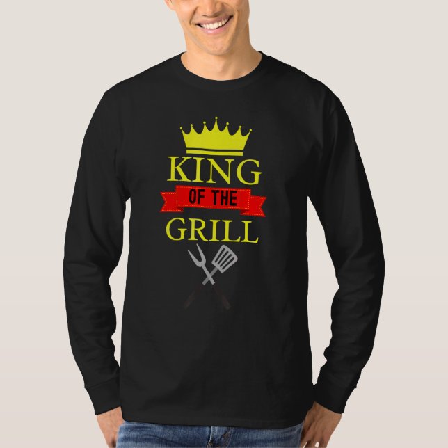 Camiseta Rey De La Parrilla Grill Barbeque King (Anverso)