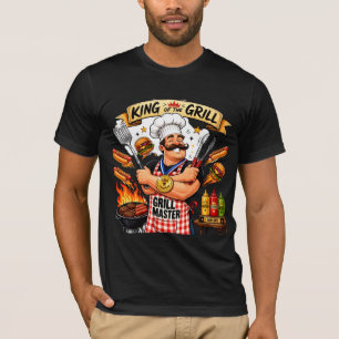 Camiseta Rey de la Parrilla Papá Regalo del Día del Padre