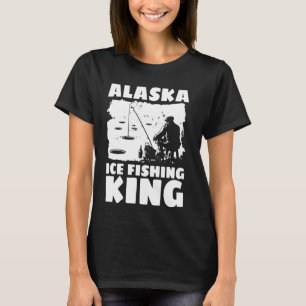Camiseta Rey de la pesca en hielo de Alaska