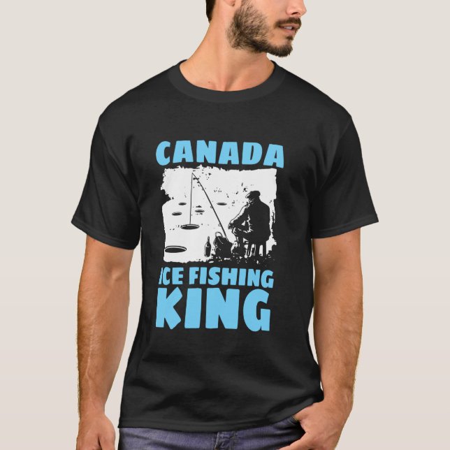 Camiseta Rey de la pesca en hielo de Canadá (Anverso)