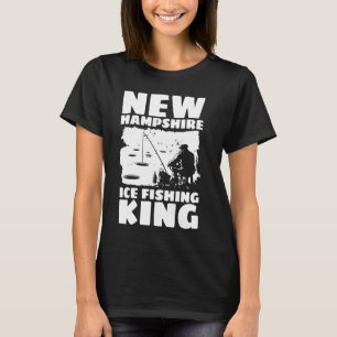 Camiseta Rey de la pesca en hielo de New Hampshire